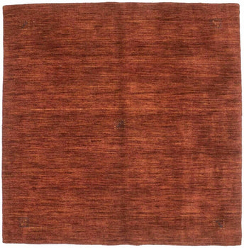 Hand-Loomed Modern Square Oriental Rug Solid