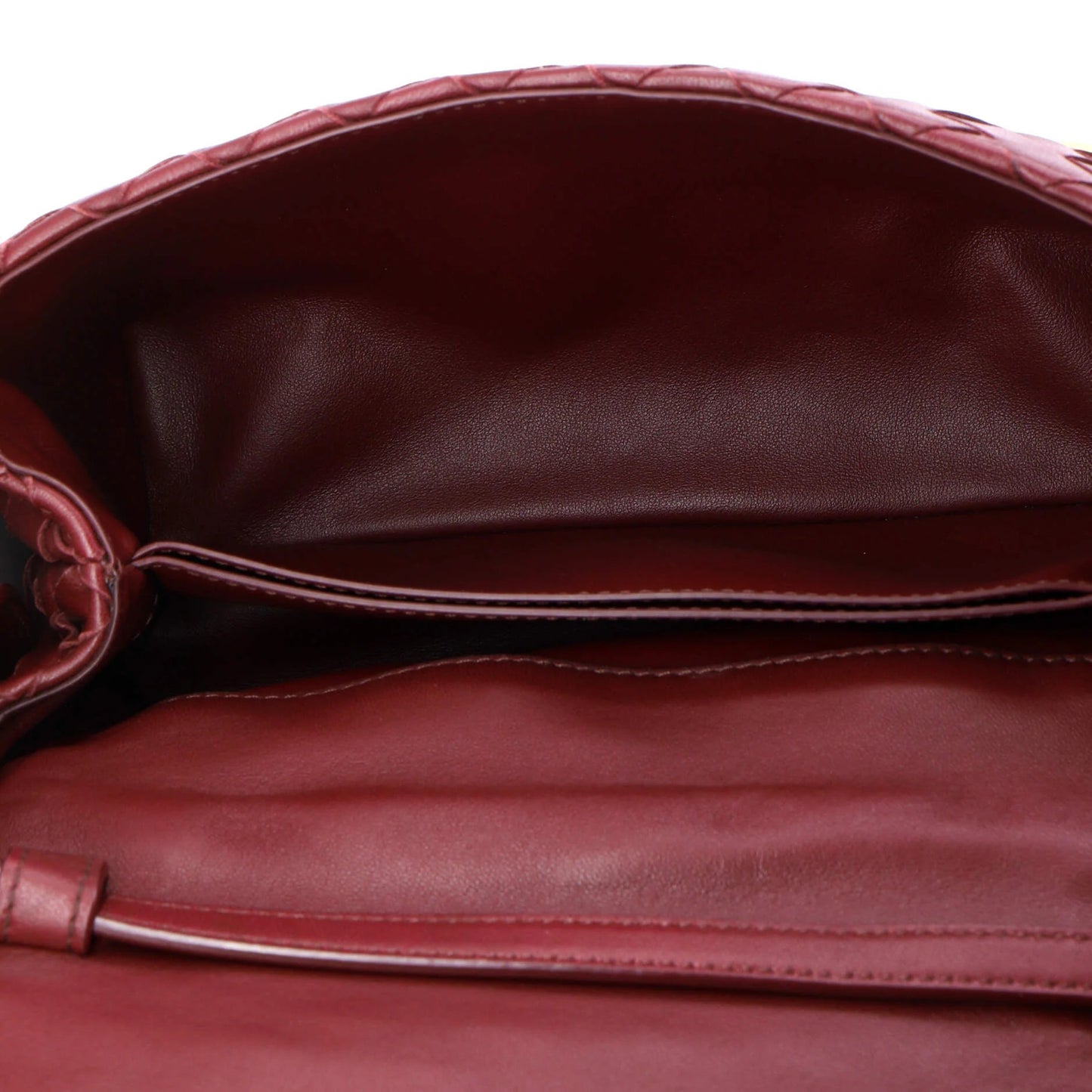 Bottega Veneta Convertible Flap Shoulder Bag Intrecciato Nappa Small