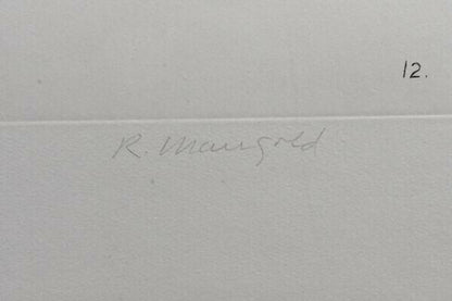 Robert Mangold (American, 1937) Original Etching Aquatint Pencil Signed Ap10