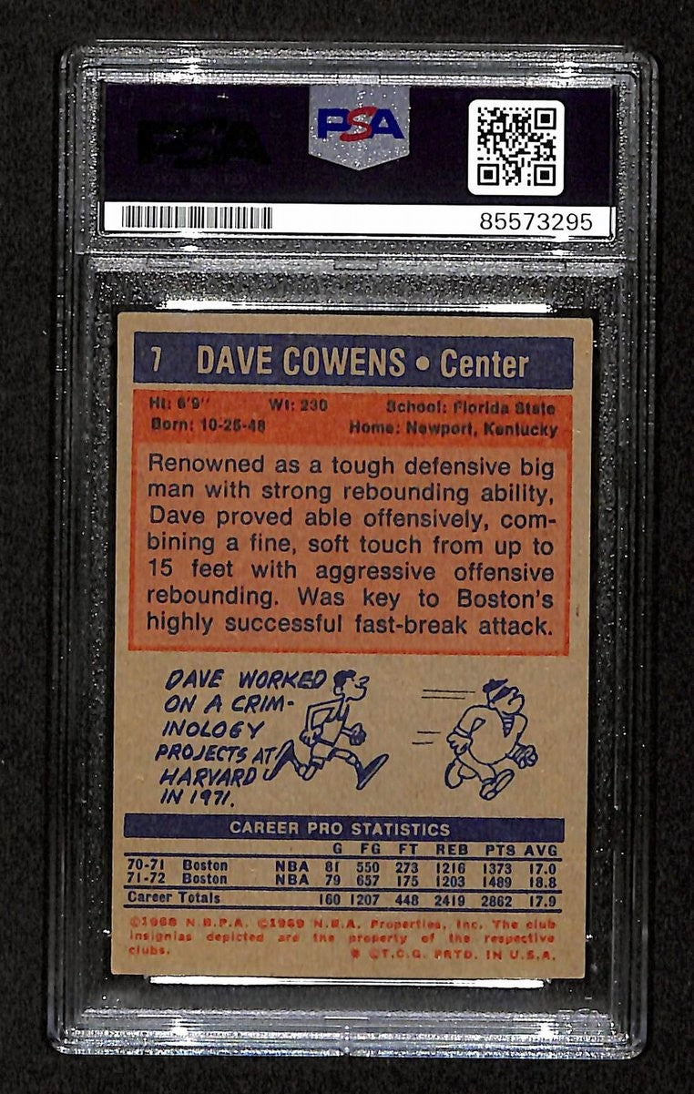 Dave Cowens Hof Signed/Inscribed On Card 1972