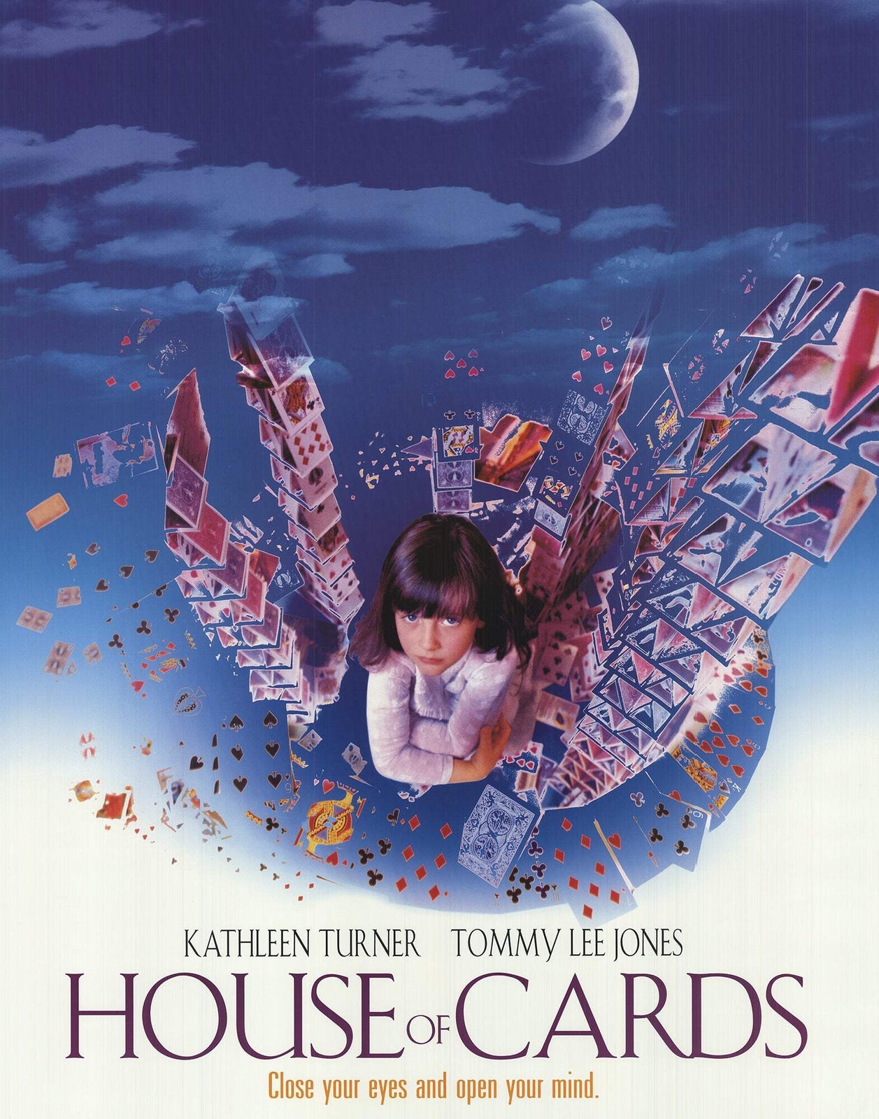 1993 ARTIST UNKNOWN House of Cards 41" x 27" Offset Lithograph