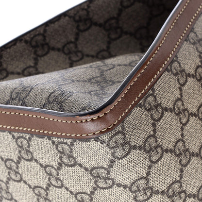 Gucci Padlock Chain Tote Gg Coated Canvas With Leather Medium