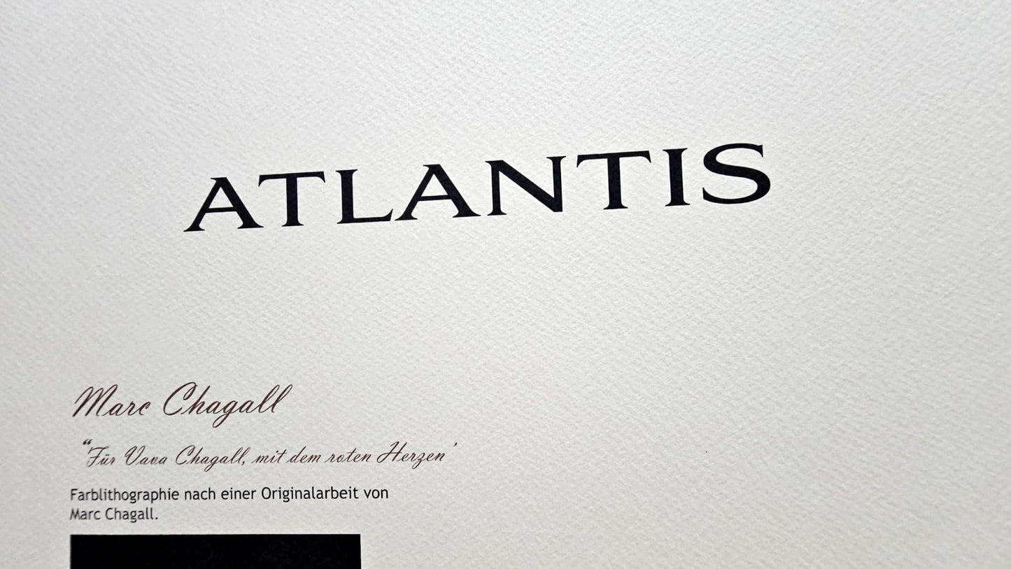 Marc Chagall Lithograph Coa Signed Hand Numbered Crayon Limited Museum