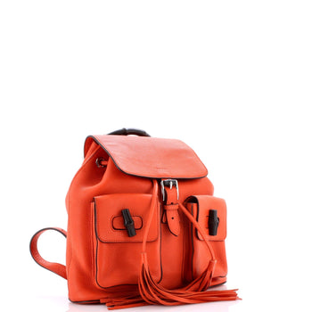 Gucci Bamboo Tassel Backpack Leather Medium