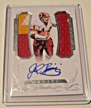 John Riggins 2015 Flawless Silver Game Used Dual