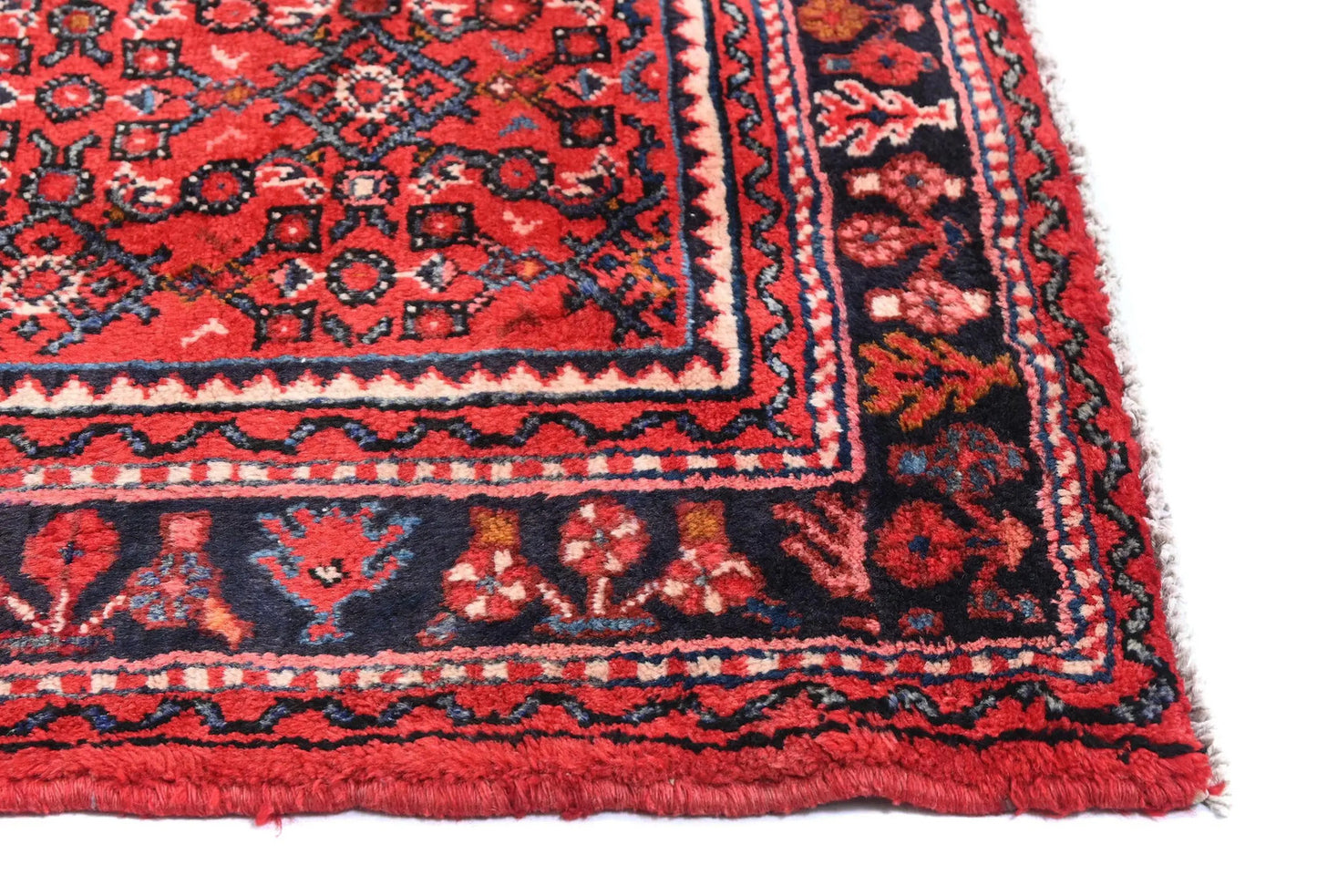 Vintage Red Floral Oriental Runner Rug Kitchen
