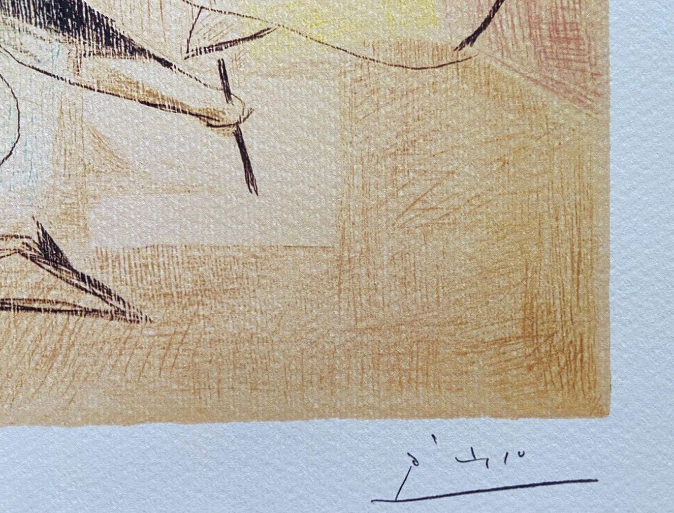 Pablo Picasso Coa Signed / Numbered In Pencil Crayon / Paul Klee