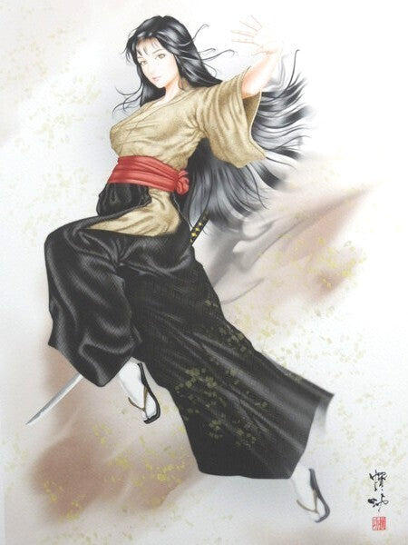 Senko Takahashi "Swordswoman" Signed Original