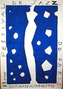 Kurolafestival De Jazz 1990 Original Serigraph On Linen Excellent Rare