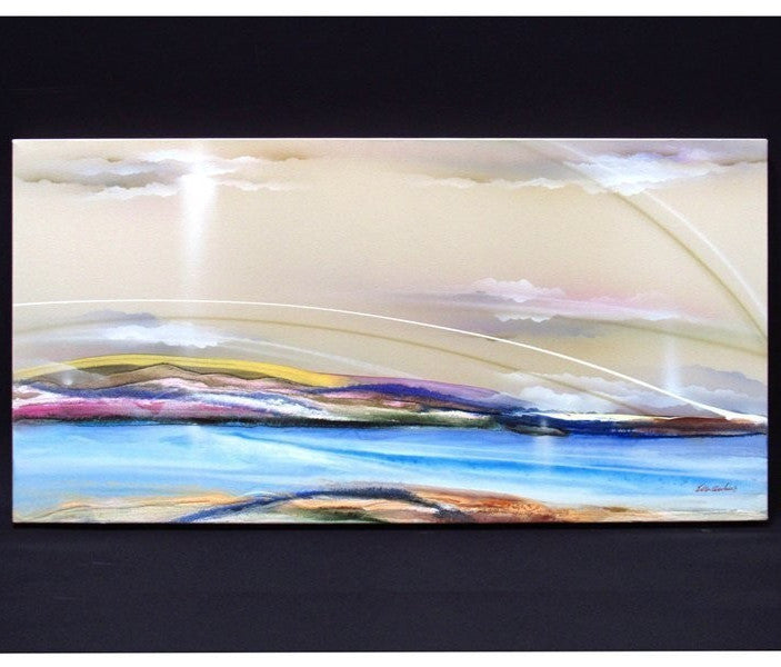 Elba Alvarez Original Oil Painting Landscape Large Canvas Signed 2011 Venezuela