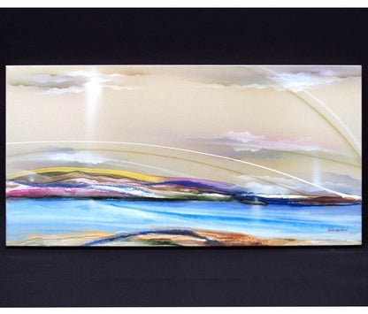 Elba Alvarez Original Oil Painting Landscape Large Canvas Signed 2011 Venezuela