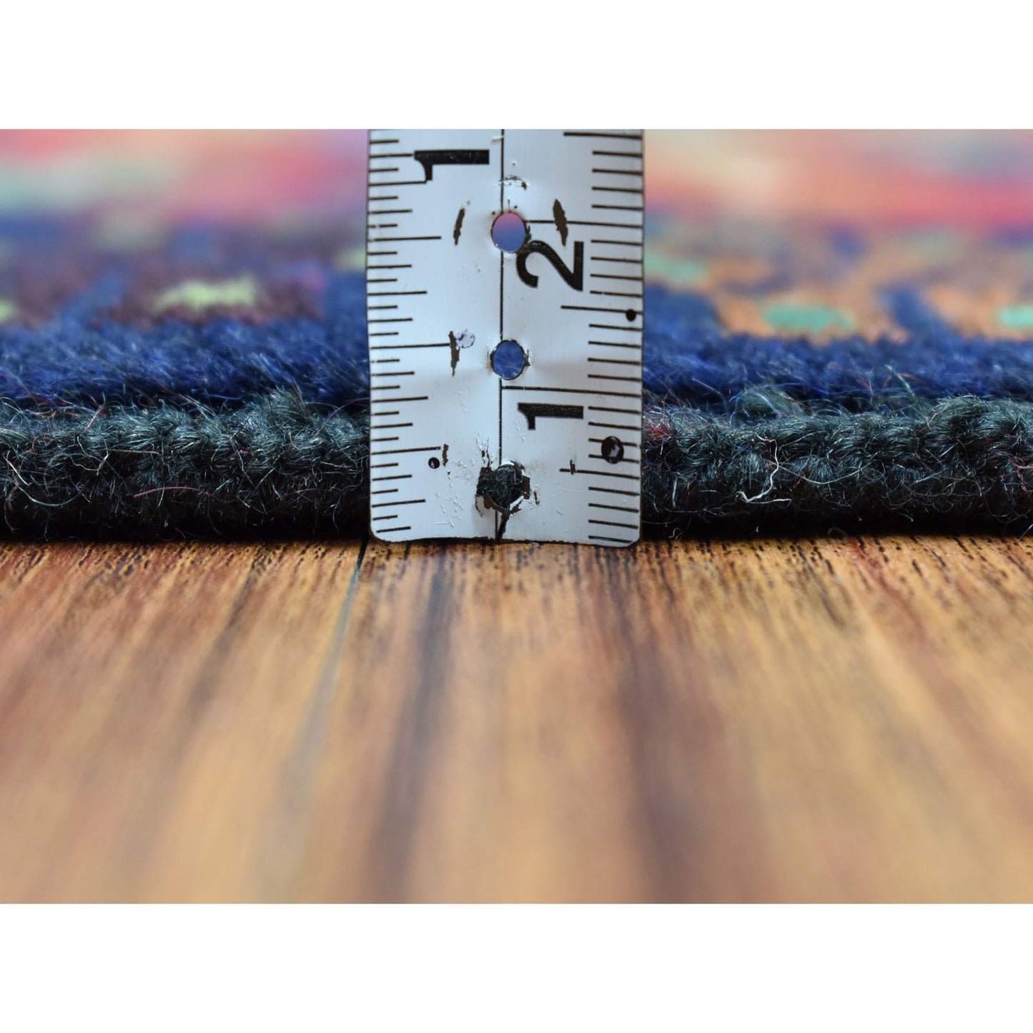 3'3"X4'9" All Over Design Hand Made Pure Wool Colorful Afghan Village Rug