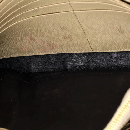 Saint Laurent Classic Monogram Wallet On Chain Matelasse Chevron Leather Medium