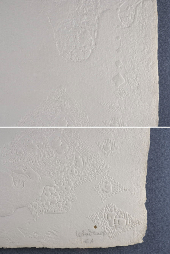 Hoi Lebadang  Embossed Etching Ea Signed Large Mixed Media With Case 6767Cm