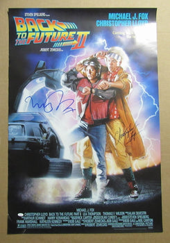 Michael J Fox/Christopher Lloyd Signed 27X40 Poster 