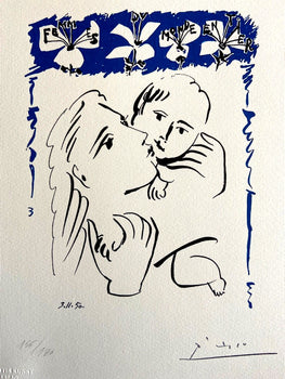Pablo Picasso Lithograph Coa Signed By Hand