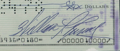 Bill Russell Hof Autographed/Signed 1978 Bank