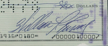 Bill Russell Hof Autographed/Signed 1978 Bank