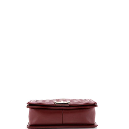 Chanel Boy Flap Bag Quilted Lambskin New Medium