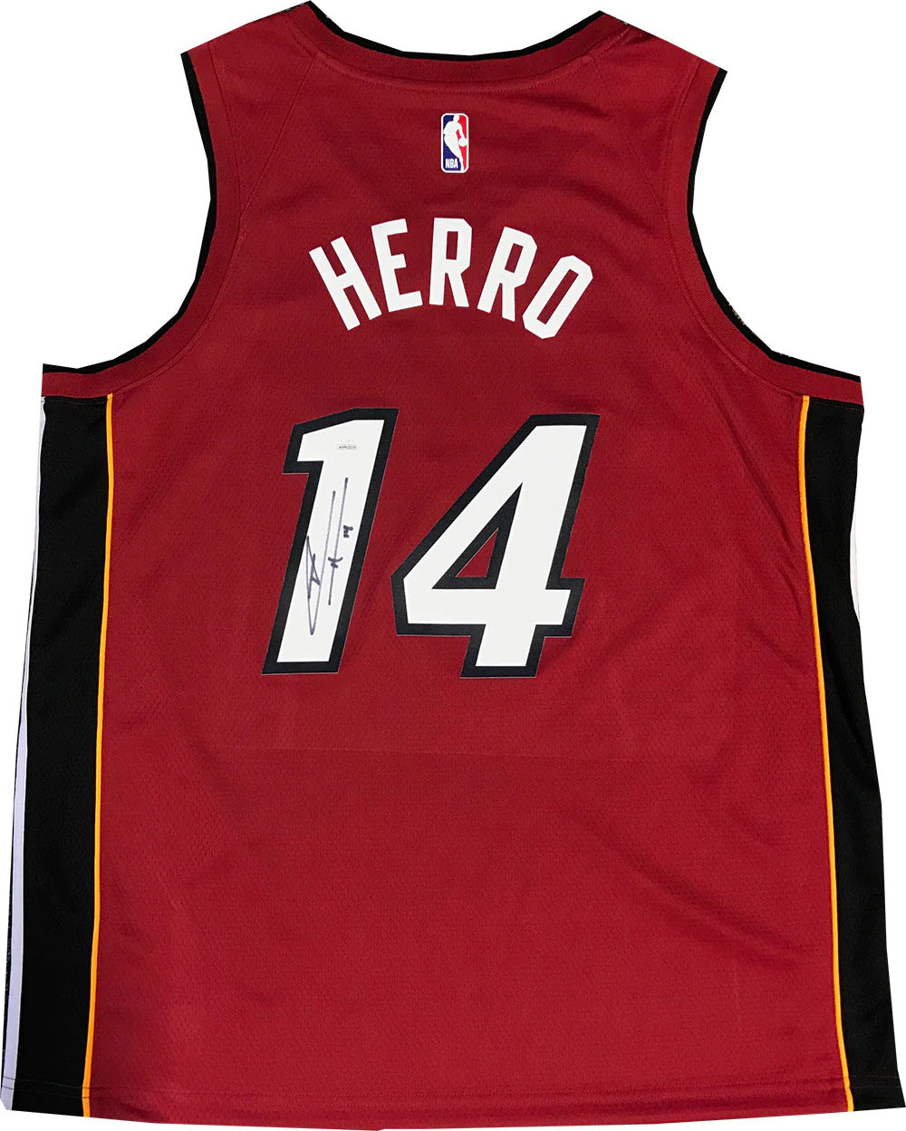 Tyler Herro Autographed Miami Heat Red Swingman Jersey (Jsa)