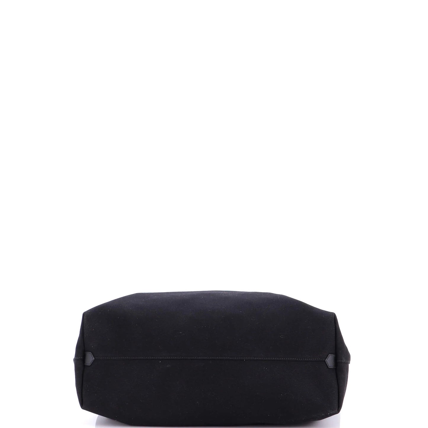 Prada Embossed Triangle Logo Convertible Tote Canvas Large