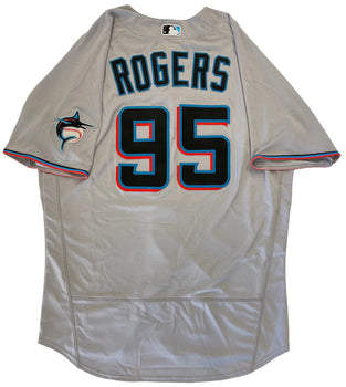 Trevor Rogers 2020 Game Used Miami Marlins Gray Jersey (Mlb)