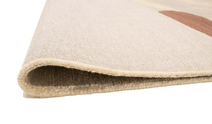 Rare Abstract Style Hand-Tufted Rug Foyer Size