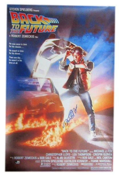 Michael J Fox Autographed 24X36 Movie Poster