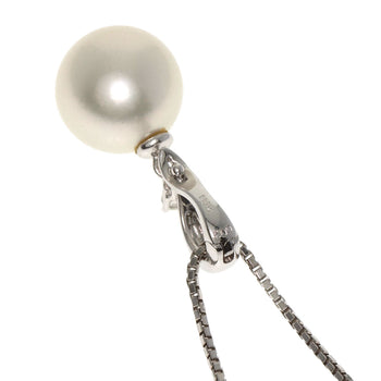 Pearl Pearl Necklace K18 White Gold Pt850 7.4G