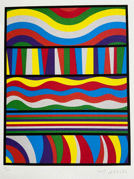 Sol Lewitt Lithograph Coa Signed Numbered O