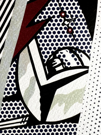 Roy Lichtenstein Lithograph Coa Signed Numbered ''Crash''