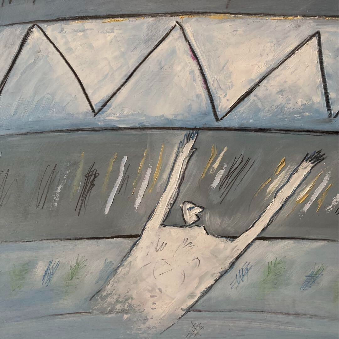 Jiri Votruba (Czech) 1996 Signed Original Painting Oil On Hardboard Framed