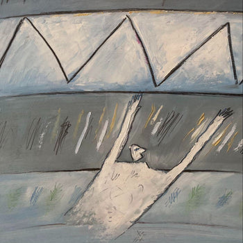 Jiri Votruba (Czech) 1996 Signed Original Painting Oil On Hardboard Framed