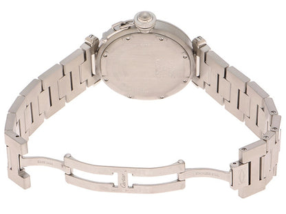 Cartier Pasha C Big Date W31053M7 Black Automatic, Serviced And Polished