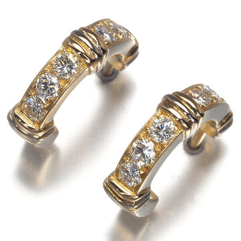 Cartier Earrings Contessa Diamond Hoop 18K 750