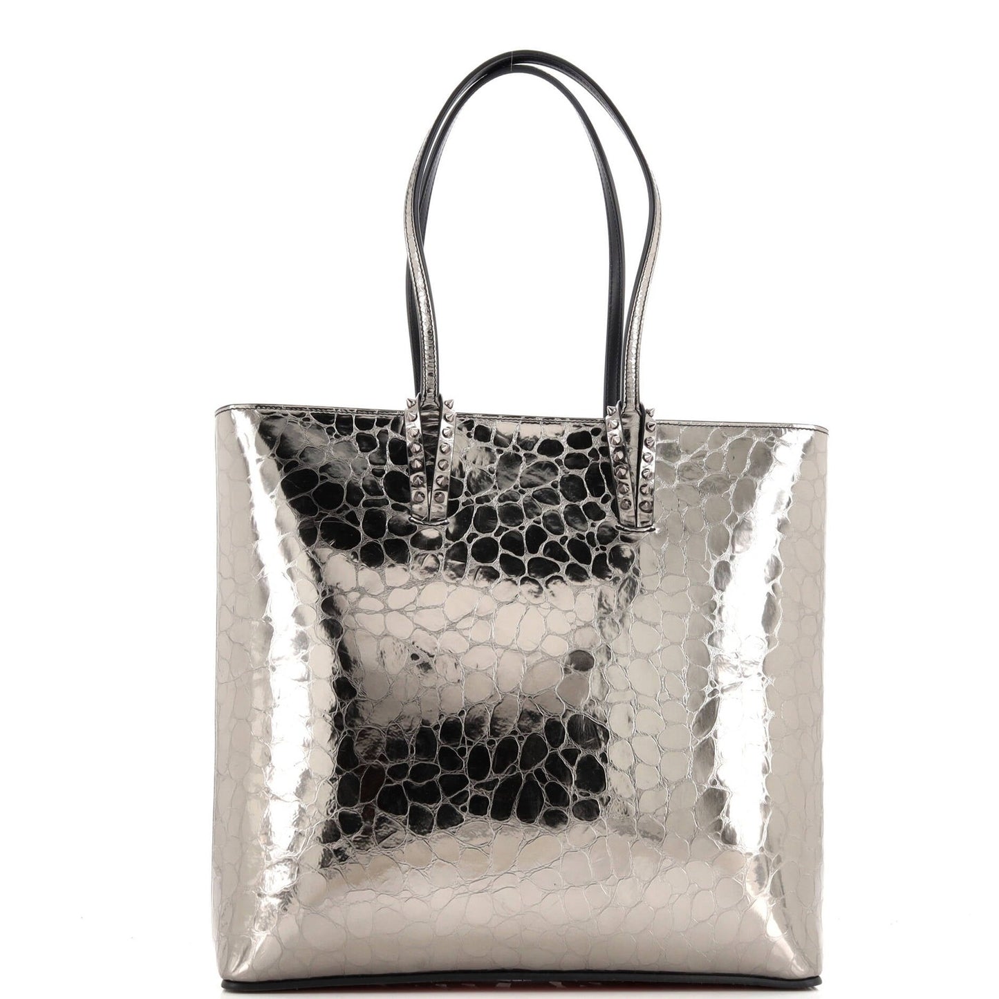 Christian Louboutin Cabata North South Zipped Tote Crocodile Embossed Leather