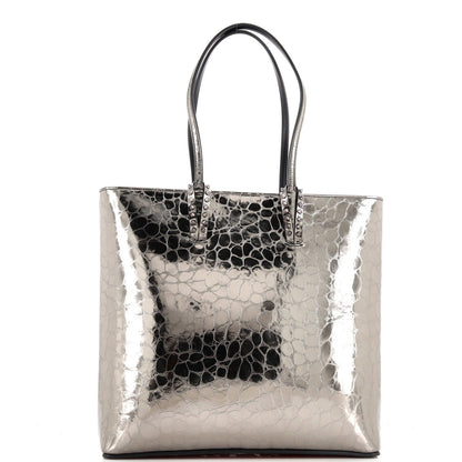Christian Louboutin Cabata North South Zipped Tote Crocodile Embossed Leather
