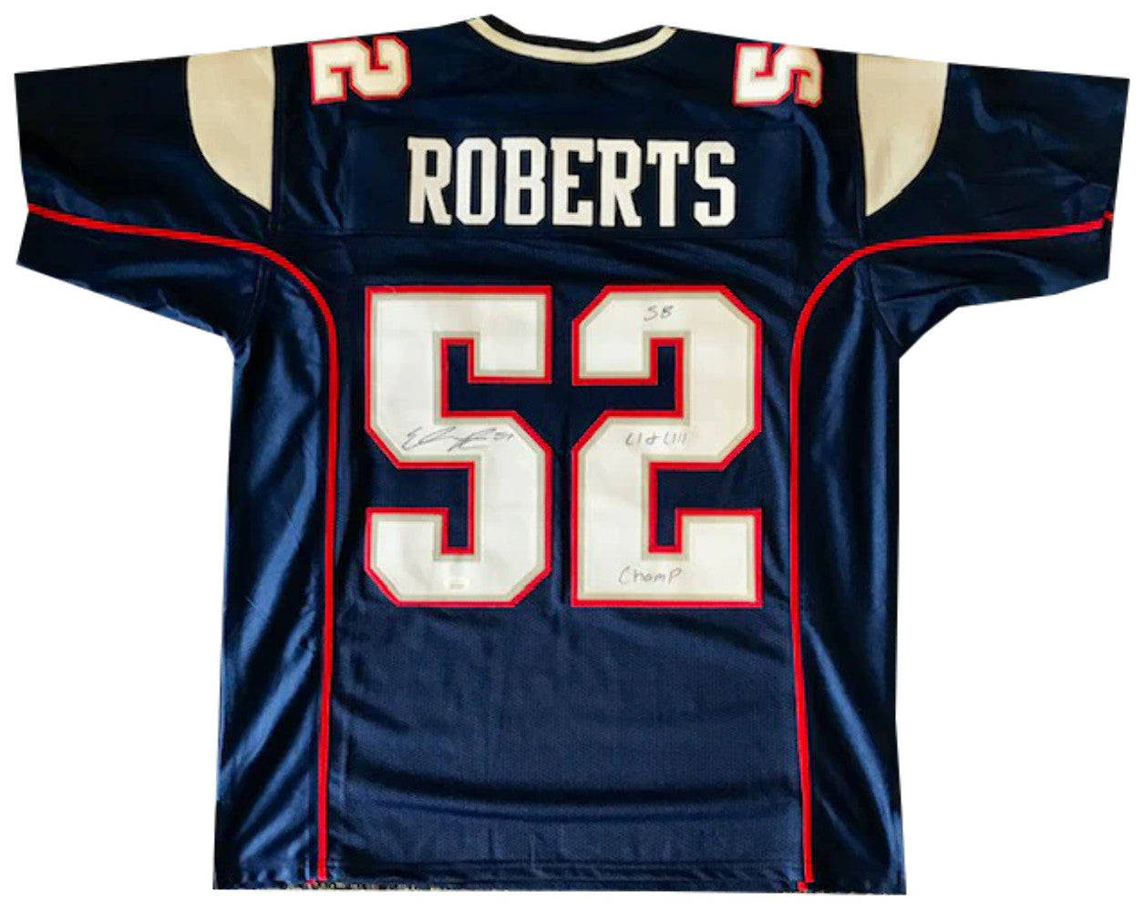 Elandon Roberts Autographed "Sb Li & Liii Champ" New England Patriots Jersey (Js