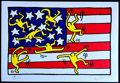 Keith Haring Lithograph Coa Signed Numbered By