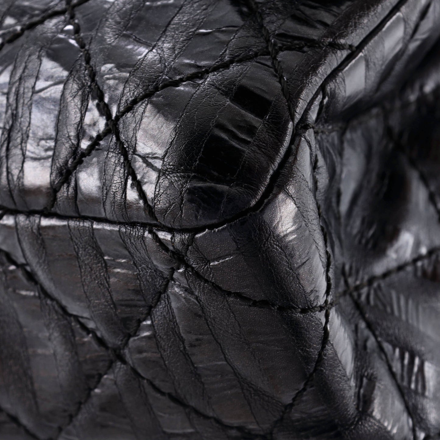 Chanel Rayures Reissue 2.55 Flap Bag Quilted Metallic Aged Calfskin 226