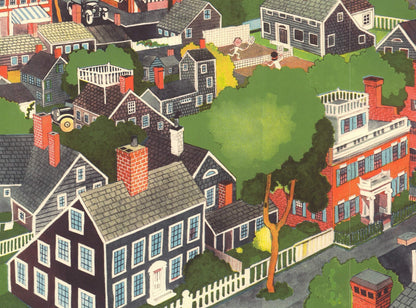 John Jr. Held Nantucket " Offset Lithograph