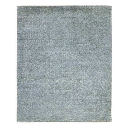 8'3"X10'10" Anchor Gray Salt And Pepper Design Hand Knotted Wool Rug