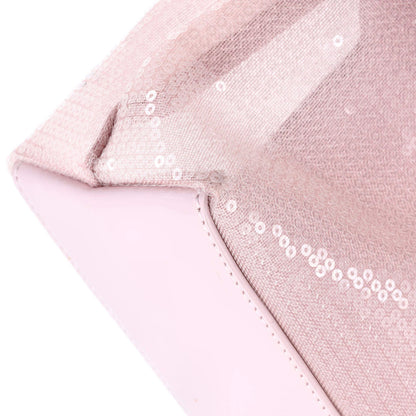 Prada Logo Open Tote Sequined Mesh Small