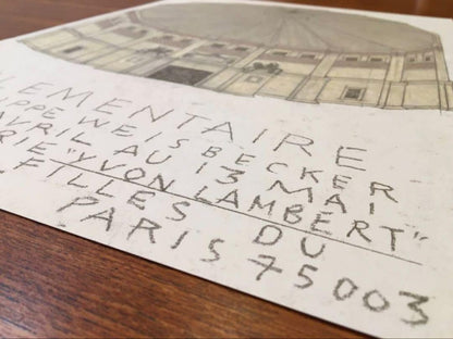 Philip Weissbecker Exhibition "Elmentaire" Poster Offset Print 2018 France Rare