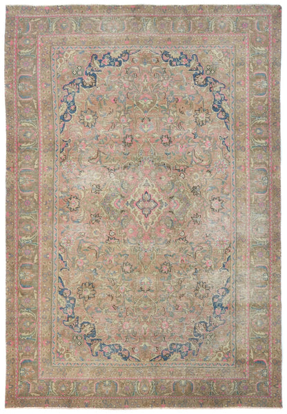Handmade Semi Antique Muted Color 6X9 Ft