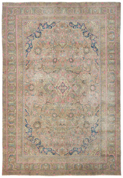 Handmade Semi Antique Muted Color 6X9 Ft
