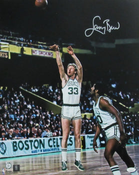 Larry Bird Hof Signed/Auto 16X20 Photo Boston Celtics Jsa 187689