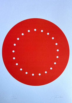 Lucio Fontana Lithograph Original COA Signed In