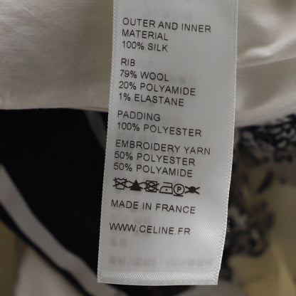 Celine Women'S Reversible Bomber Jacket Printed Silk