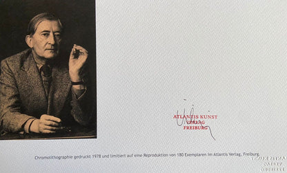 Josef Albers Lithograph Certified Coa